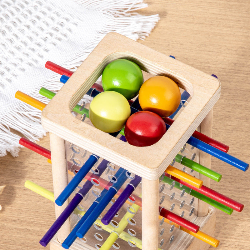 Hatwoo Square Colorful Stick Games, Balance Stick Focus Training Multiplayer Parent-Child Interactive Board Game, Spatial Thinking Educational Toy, Christmas Halloween Gift Fun Family Party Games