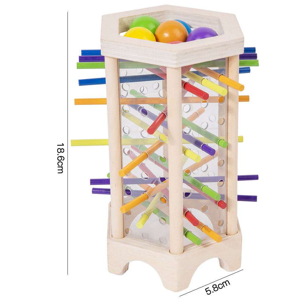 Hatwoo Hexagon Wooden Stick Games, Colorful  Pulling Stick Games, Balance Stick Focus Training Multiplayer Parent-Child Interactive Board Game, Spatial Thinking Educational Toy, Christmas Halloween Gift Fun Family Party Games